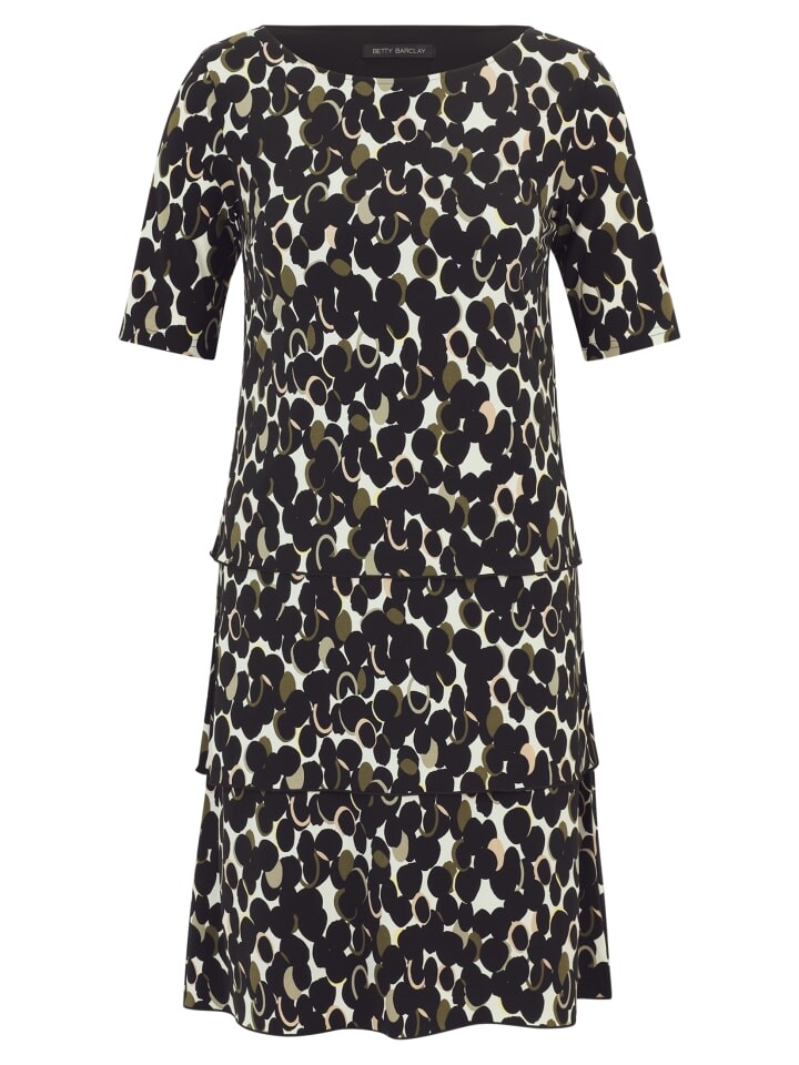 

Короткое платье Betty Barclay Stufen kurzarm, цвет schwarz/beige