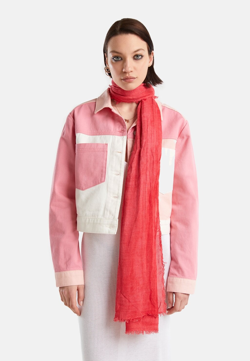 

Шарф United Colors of Benetton, красный