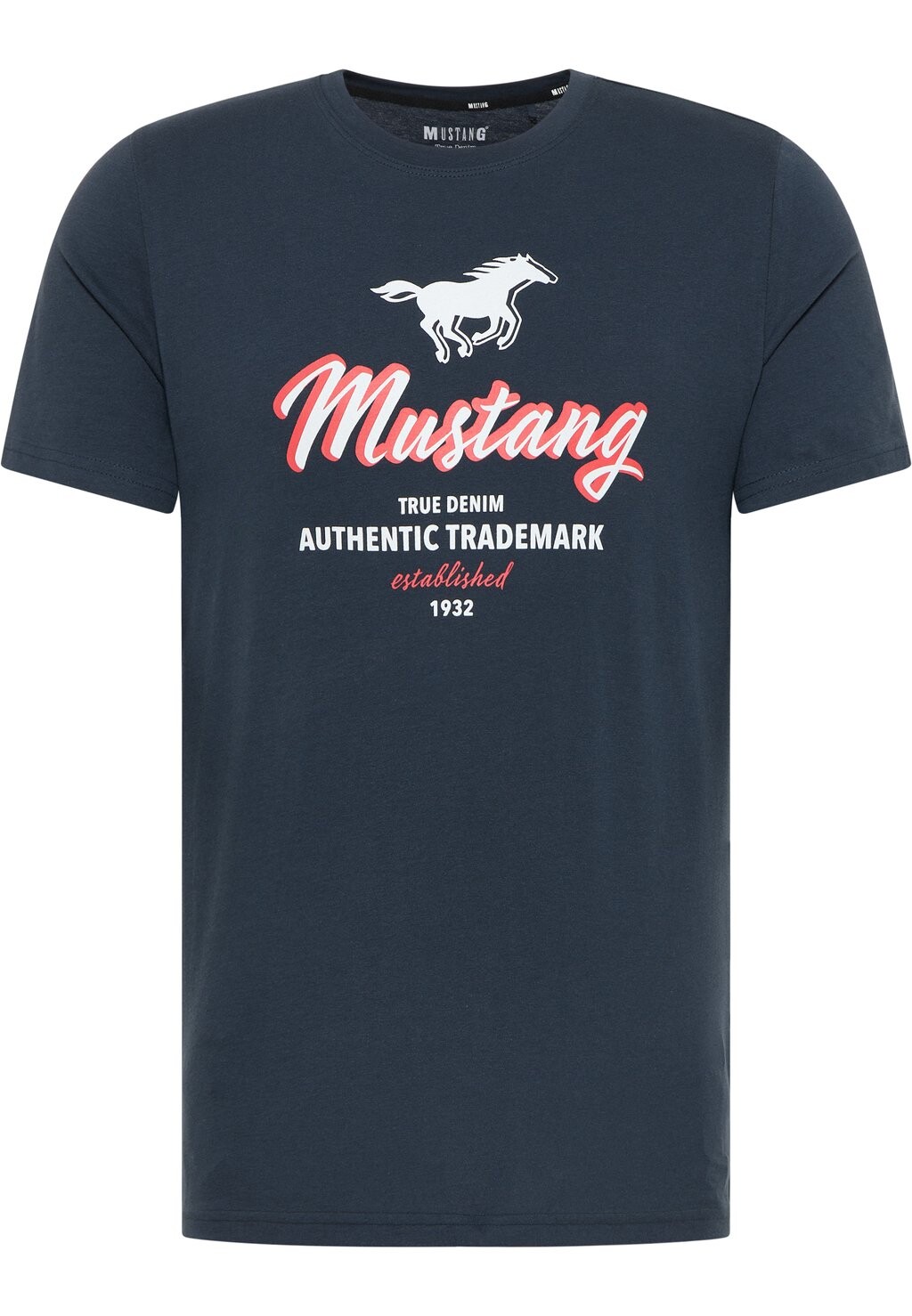 

Футболка с принтом Mustang, синий