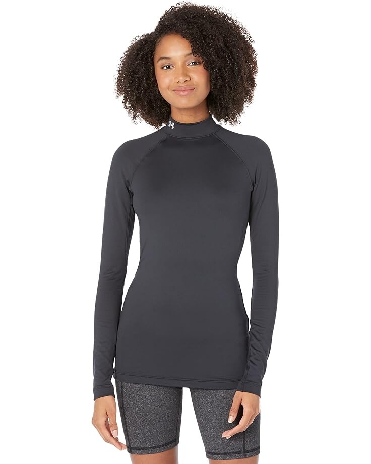 

Футболка Under Armour Authentics Mock Neck, черный/белый