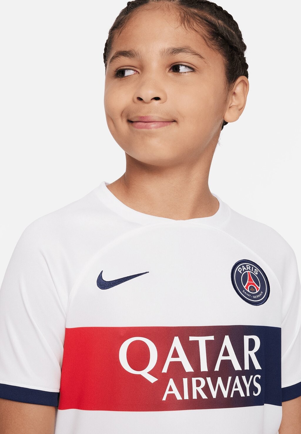 

Команда Paris St Germain Stadium Away Nike, цвет white midnight navy midnight navy