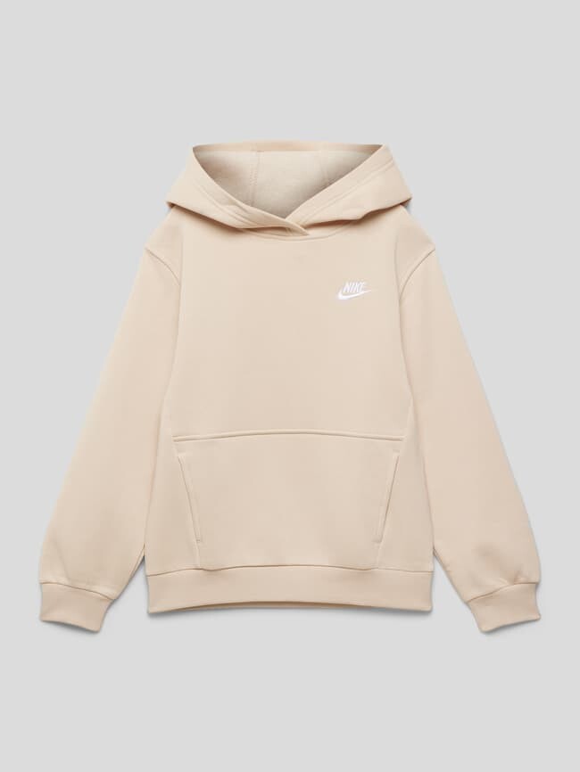 

Толстовка с вышивкой этикеток Nike, бежевый