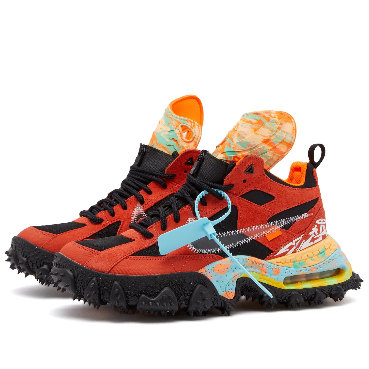 

Кроссовки Nike X Off-White Air Terra Forma, цвет Orange & Black