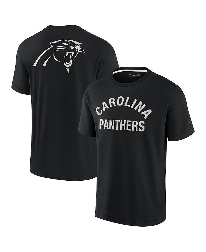 

Мужская и женская супермягкая футболка с короткими рукавами Black Carolina Panthers Fanatics Signature, черный