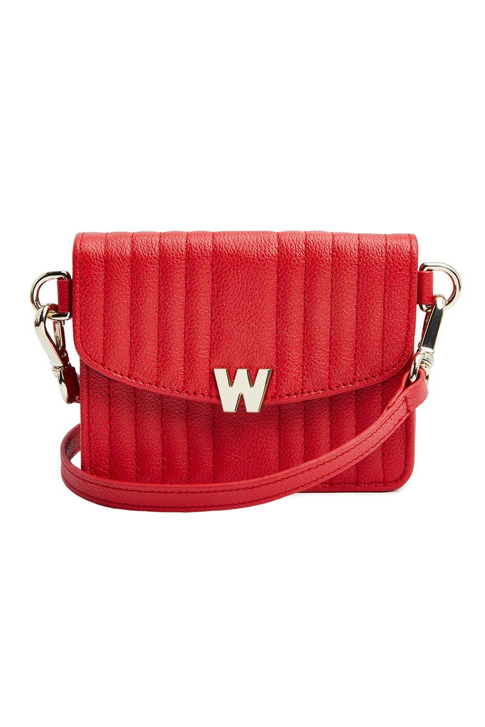 Мини-сумка Mimi с ремешком и ремешком WOLF, красный