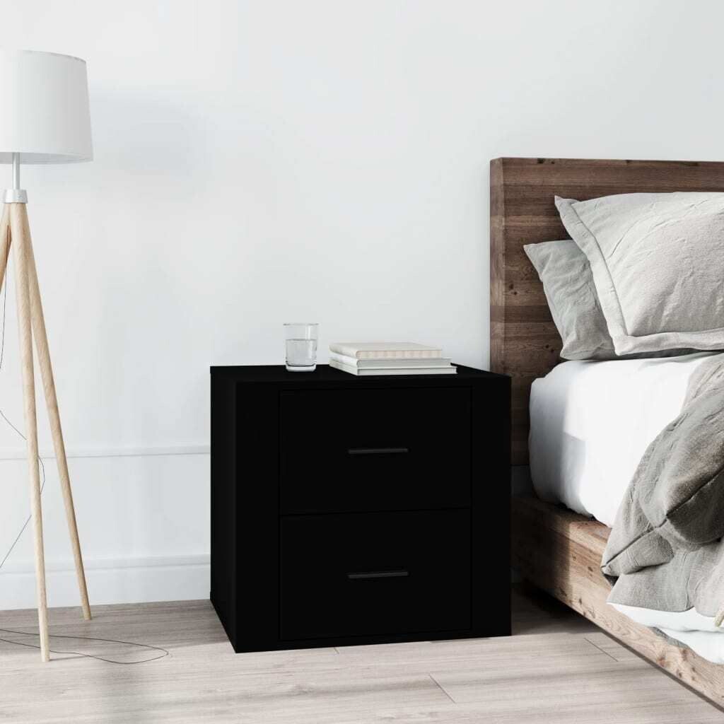 

Тумбочка прикроватная черная 50х39х47 см DKD HOME DECOR, черный