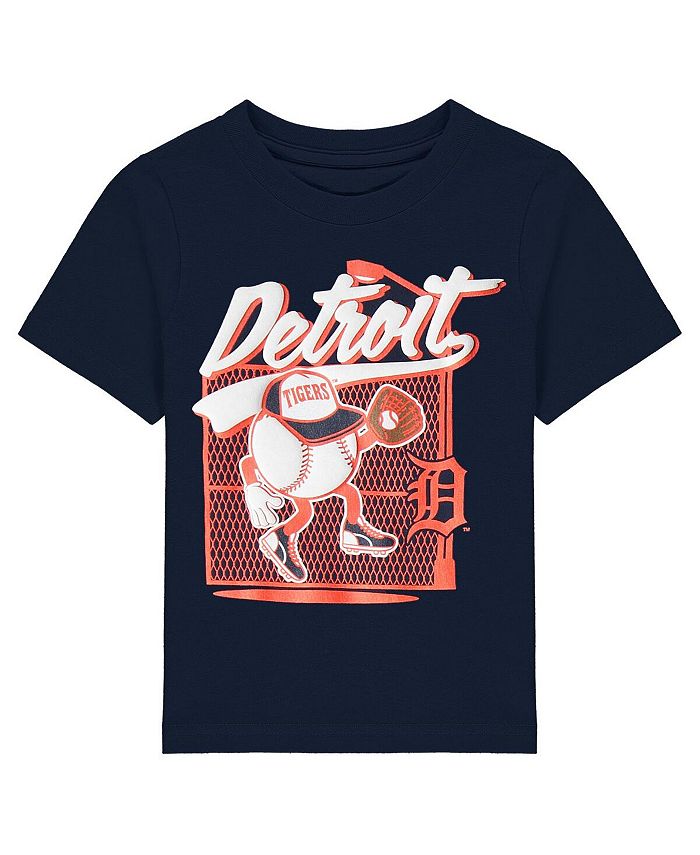 цена Темно-синяя футболка Detroit Tigers On the Fence для новорожденных Outerstuff, синий