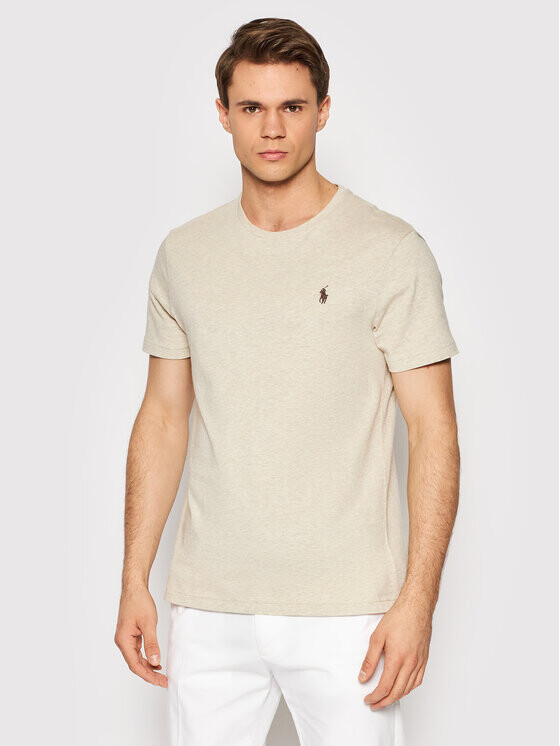 

Футболка узкого кроя Polo Ralph Lauren, бежевый