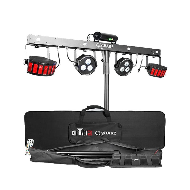 

Система освещения Chauvet Gig Bar 2.0 4-in-1 Lighting System with Stand, Footswitch