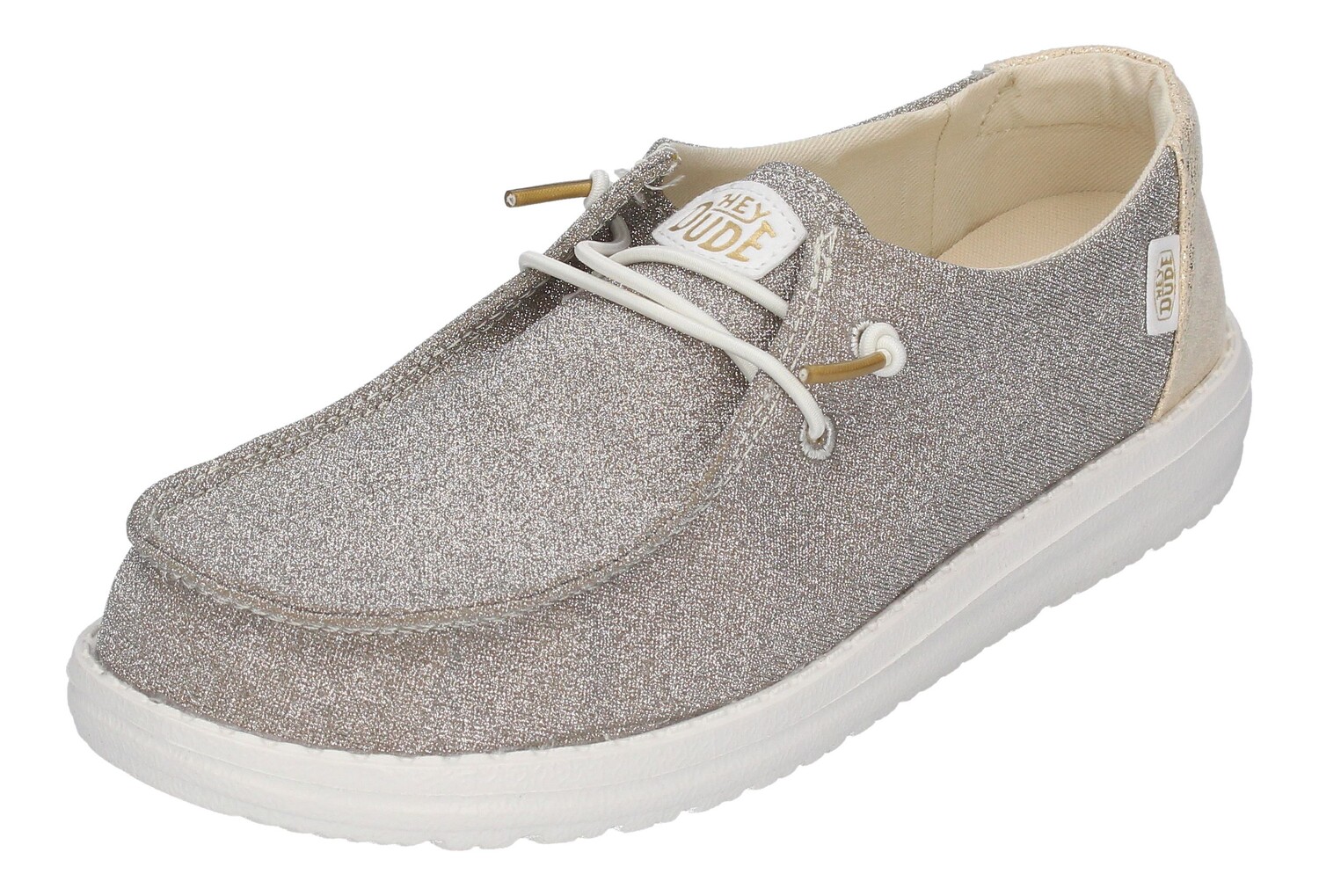 

Кроссовки Hey Dude Low WENDY METALLIC SPARKLE, розовый