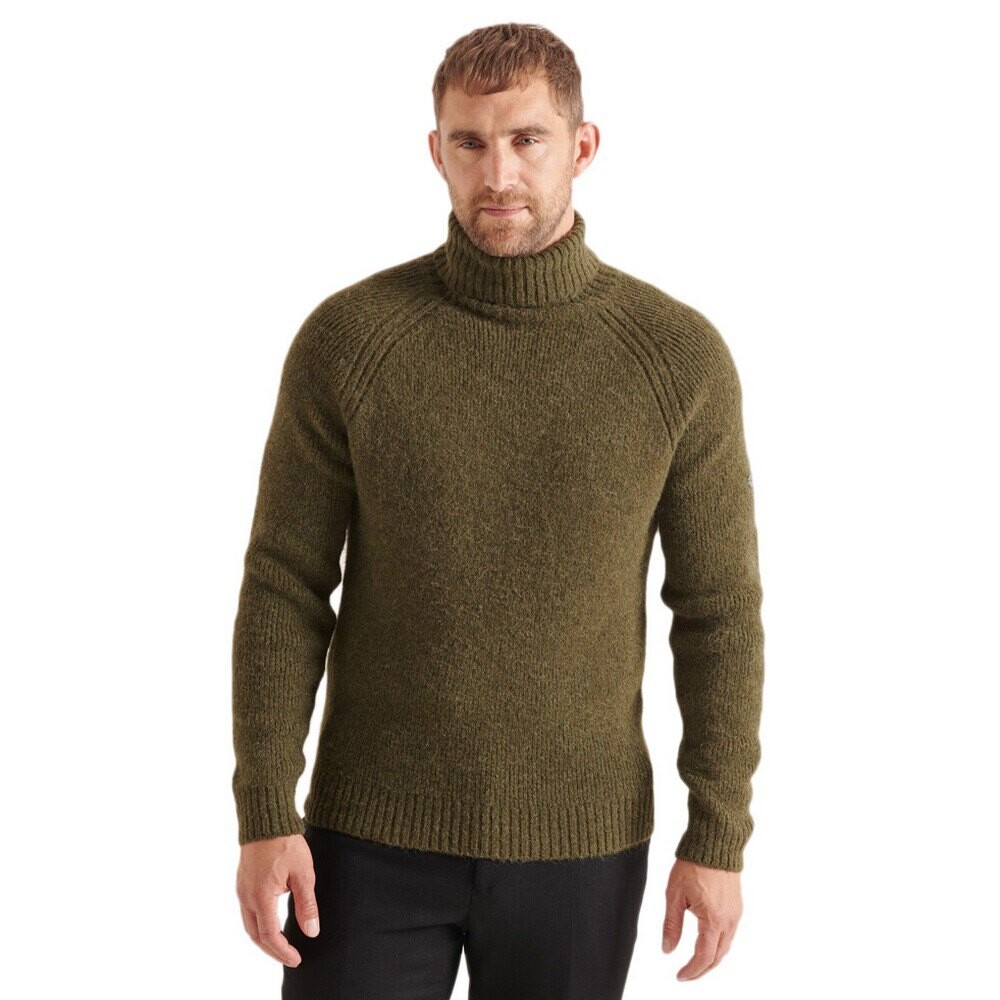 Свитер Superdry Studios Chunky Roll Neck, зеленый свитер superdry studios chunky roll neck бежевый