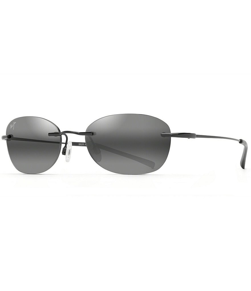 Maui Jim Aki Aki PolarizedPlus2 овальные солнцезащитные очки 50 мм, черный