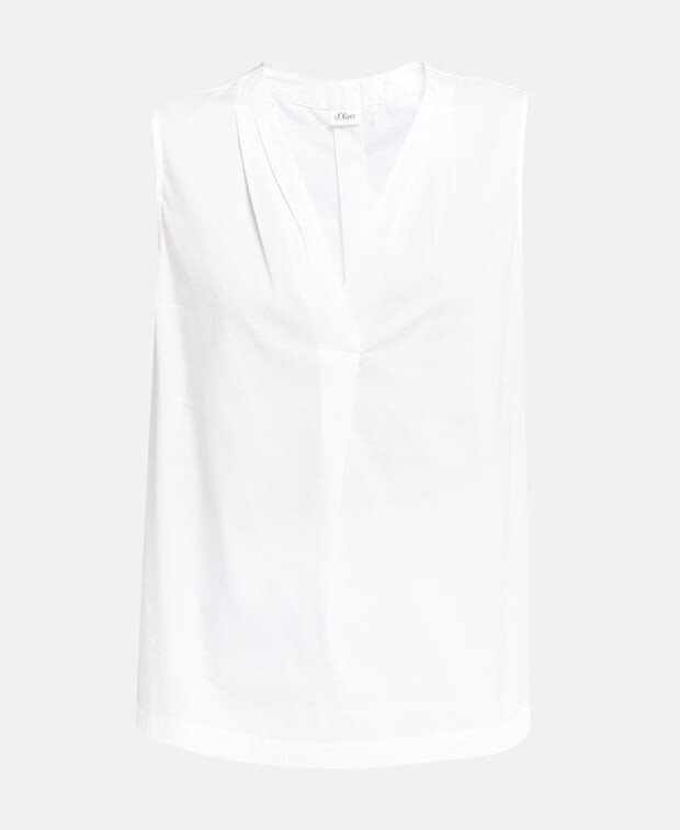 

Топ без рукавов S.Oliver, шерсть белый