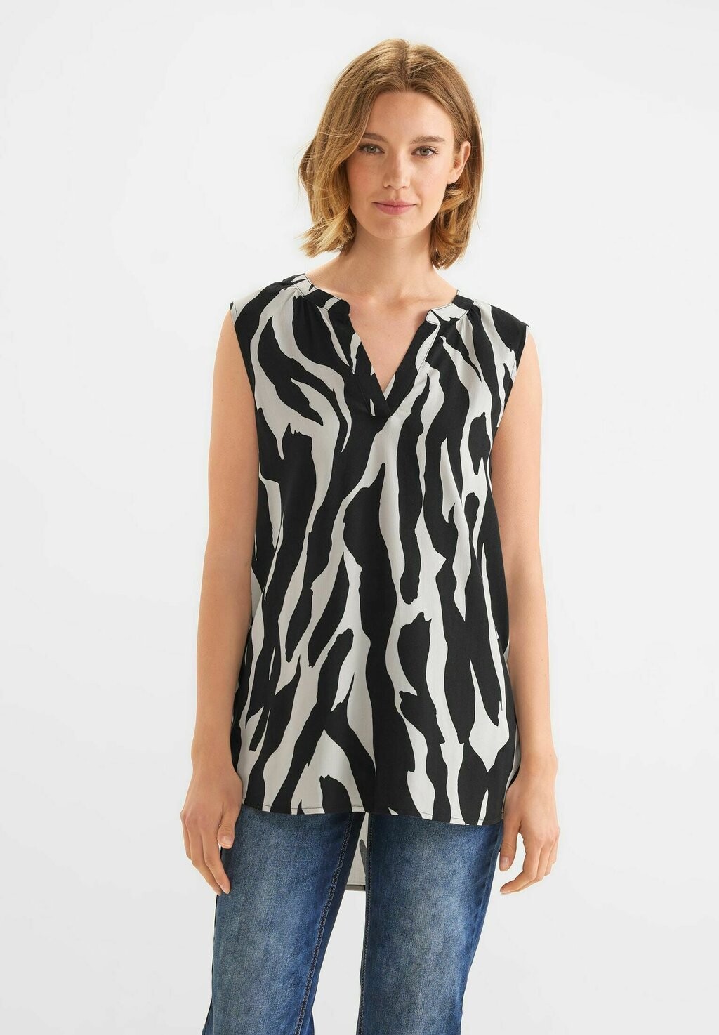 

Блузка LONG ZEBRA Street One, цвет schwarz