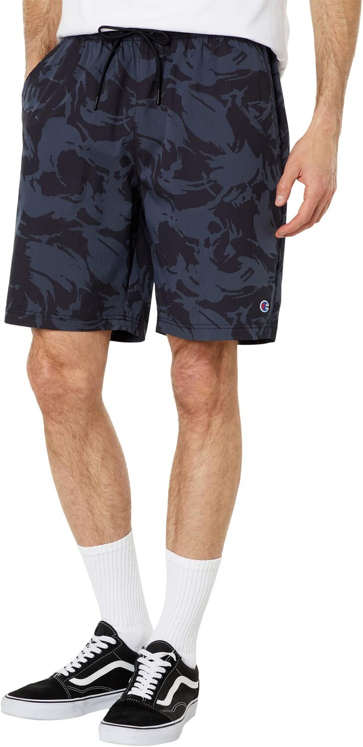 

Короткие шорты Global Explorer 8 дюймов со сплошным принтом Champion, цвет Brushstroke Camo Stealth/Black