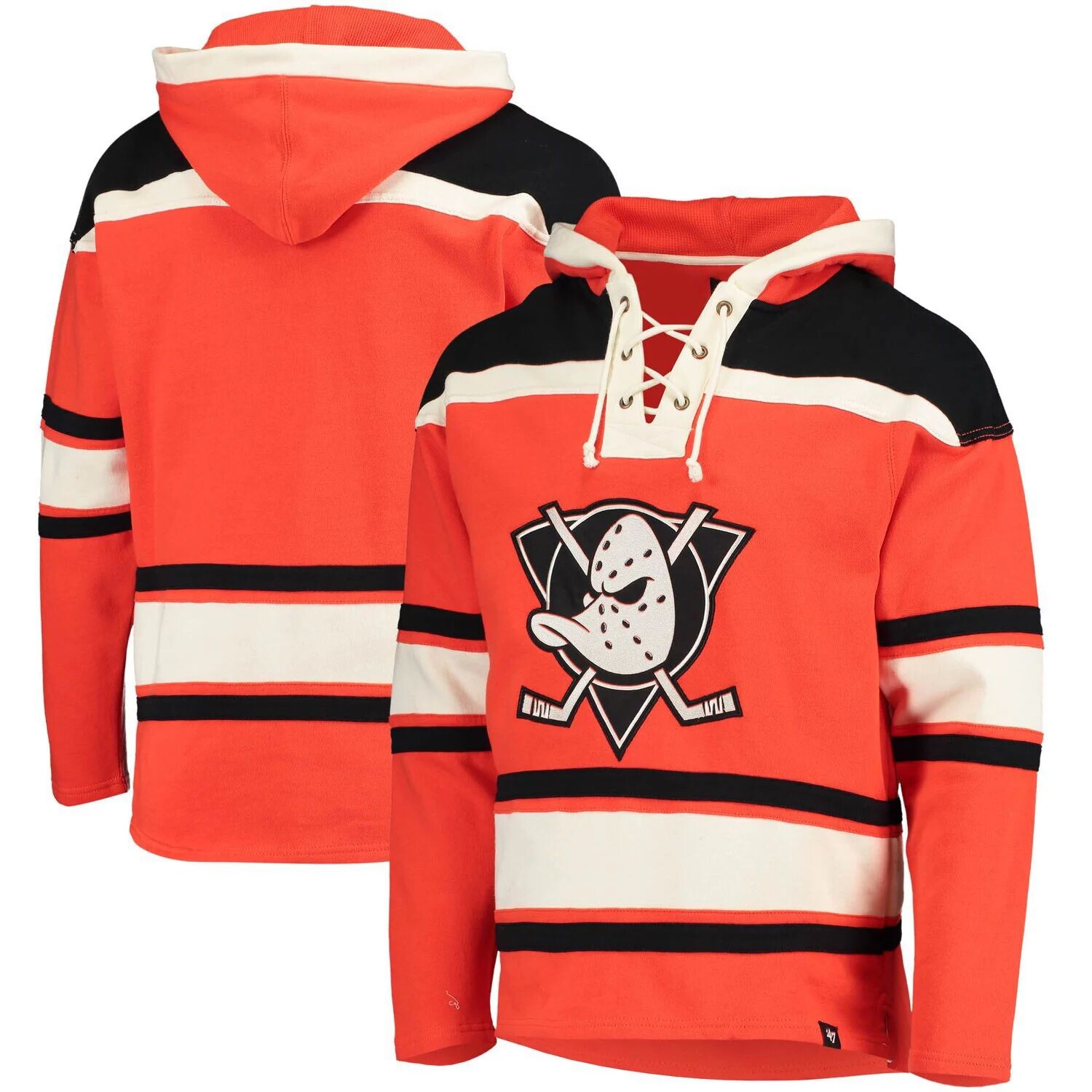 

Мужская толстовка с капюшоном '47 Orange Anaheim Ducks Superior Lacer Team