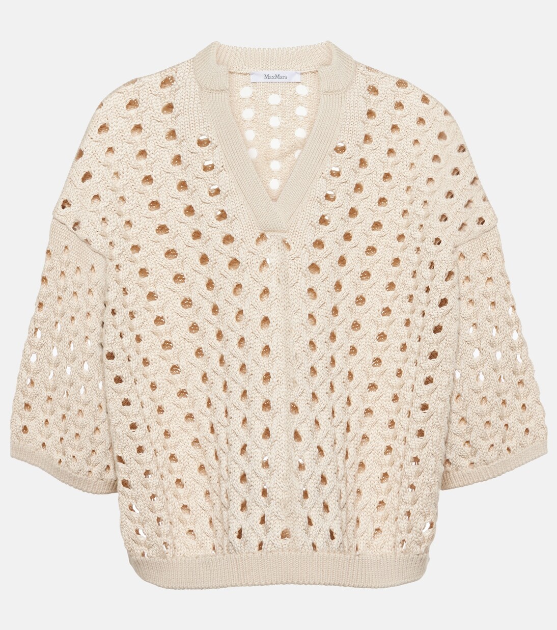 

Хлопковый топ оттусо Max Mara, белый