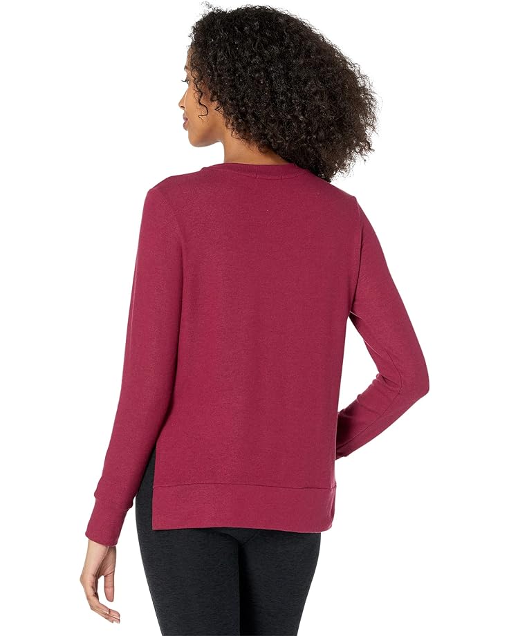 Пуловер Beyond Yoga Side Slit Long Sleeve Pullover, цвет Garnet Red пуловер beyond yoga plus size favorite raglan crew pullover цвет garnet red