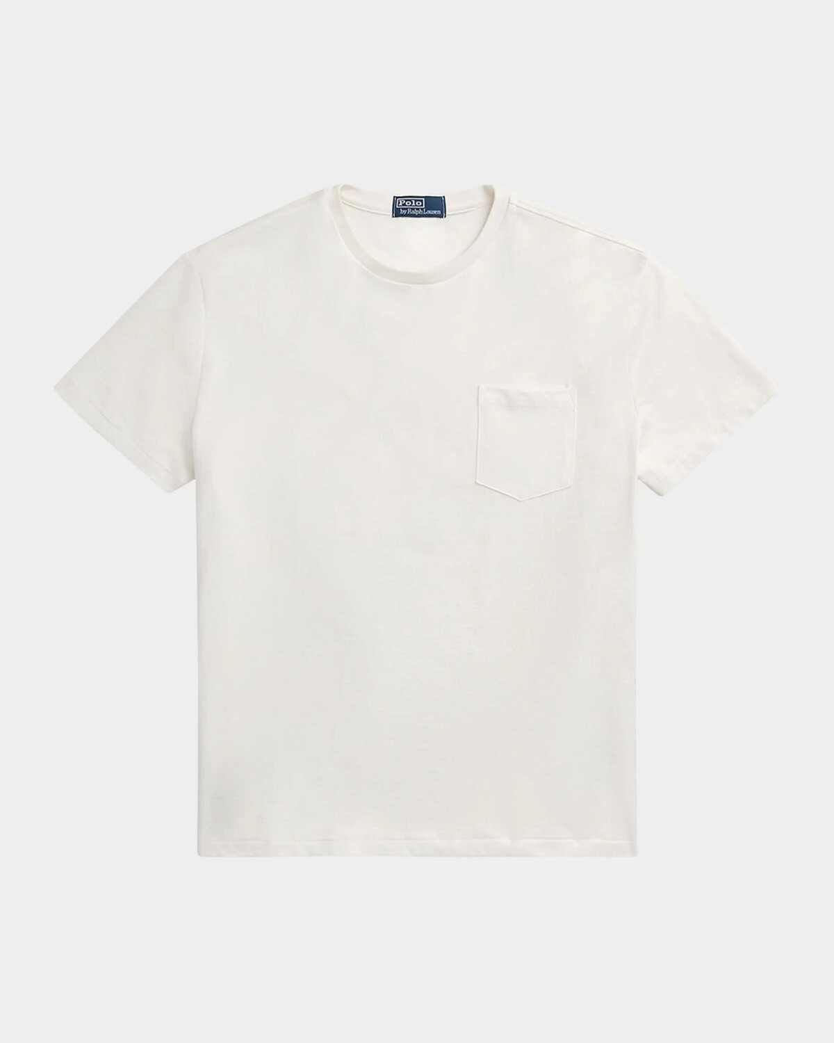 

Мужская классическая футболка с короткими рукавами и карманами Polo Ralph Lauren, белый