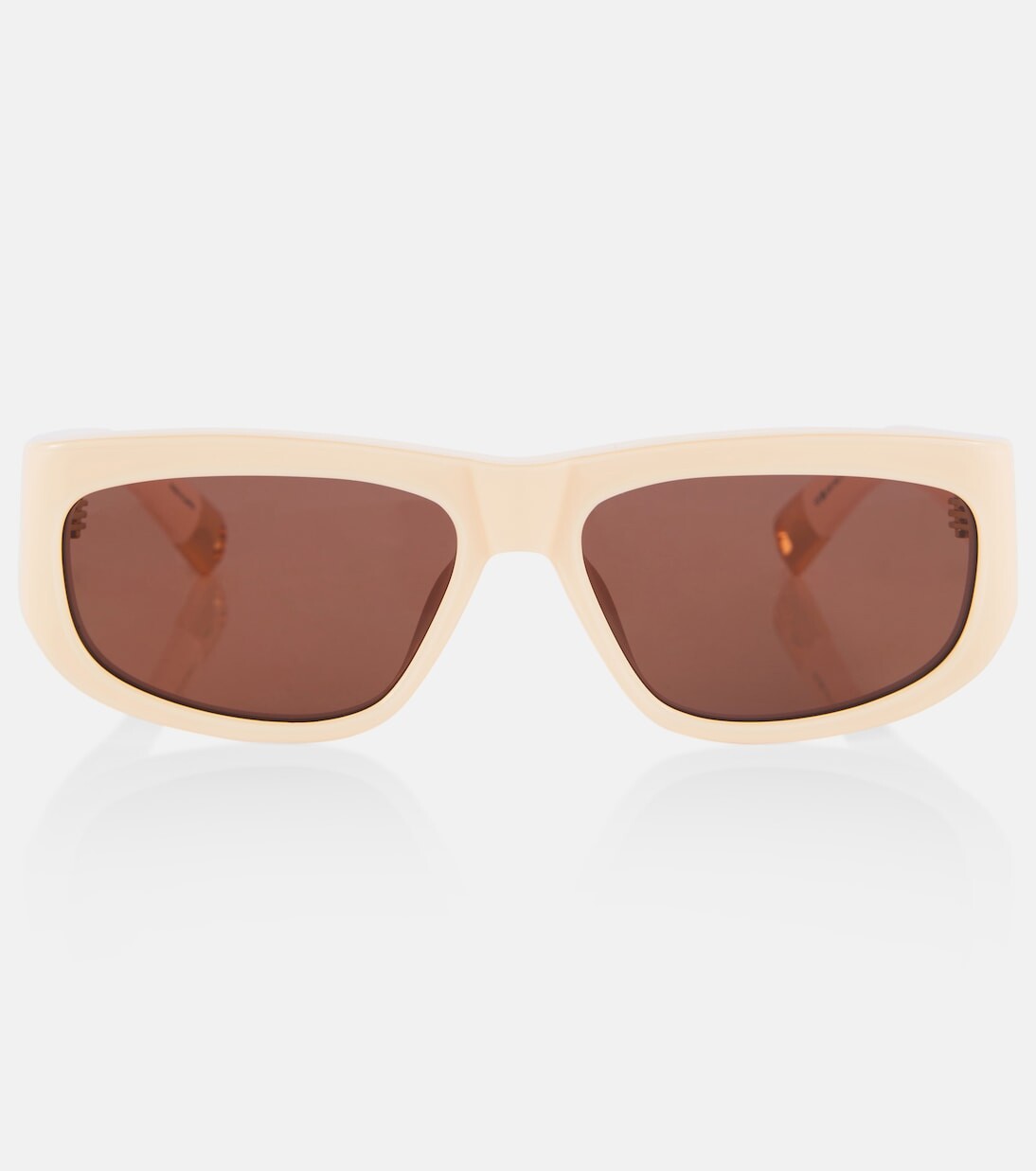 

Солнцезащитные очки Les Lunettes прямоугольной формы Jacquemus, белый