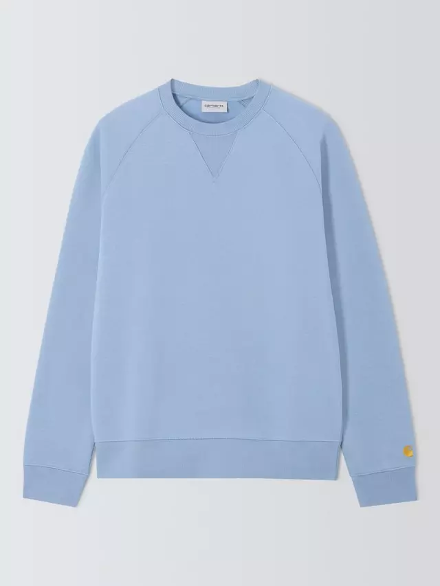

Толстовка Carhartt WIP Chase Crew Neck, цвет charm blue/gold