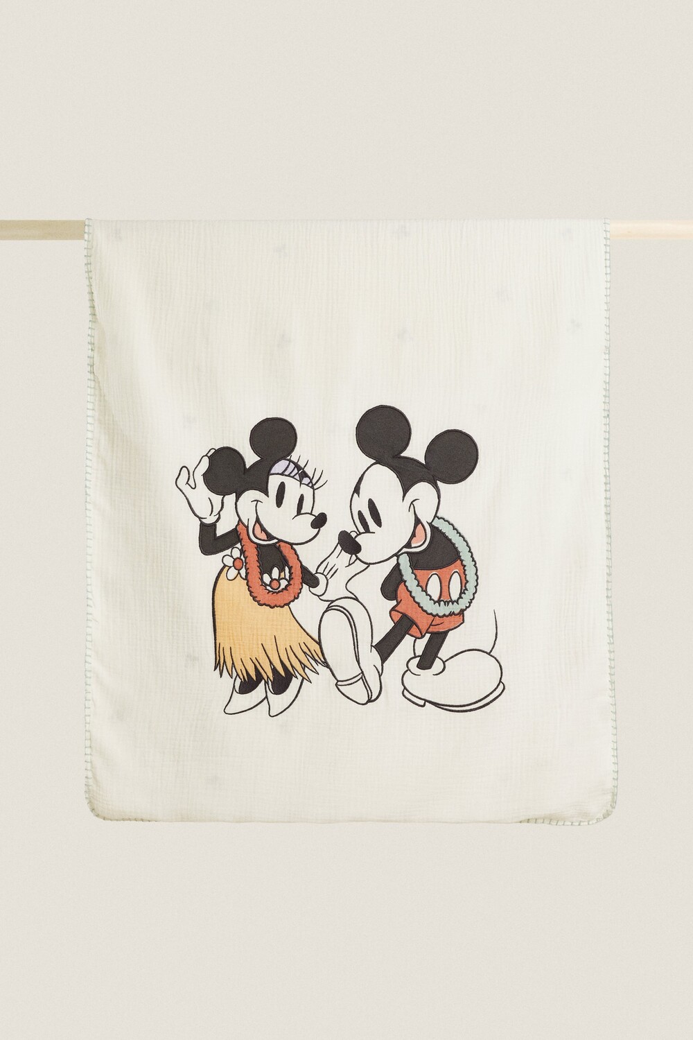 

Микки маус disney одеяло с вышивкой Zara, устричный белый