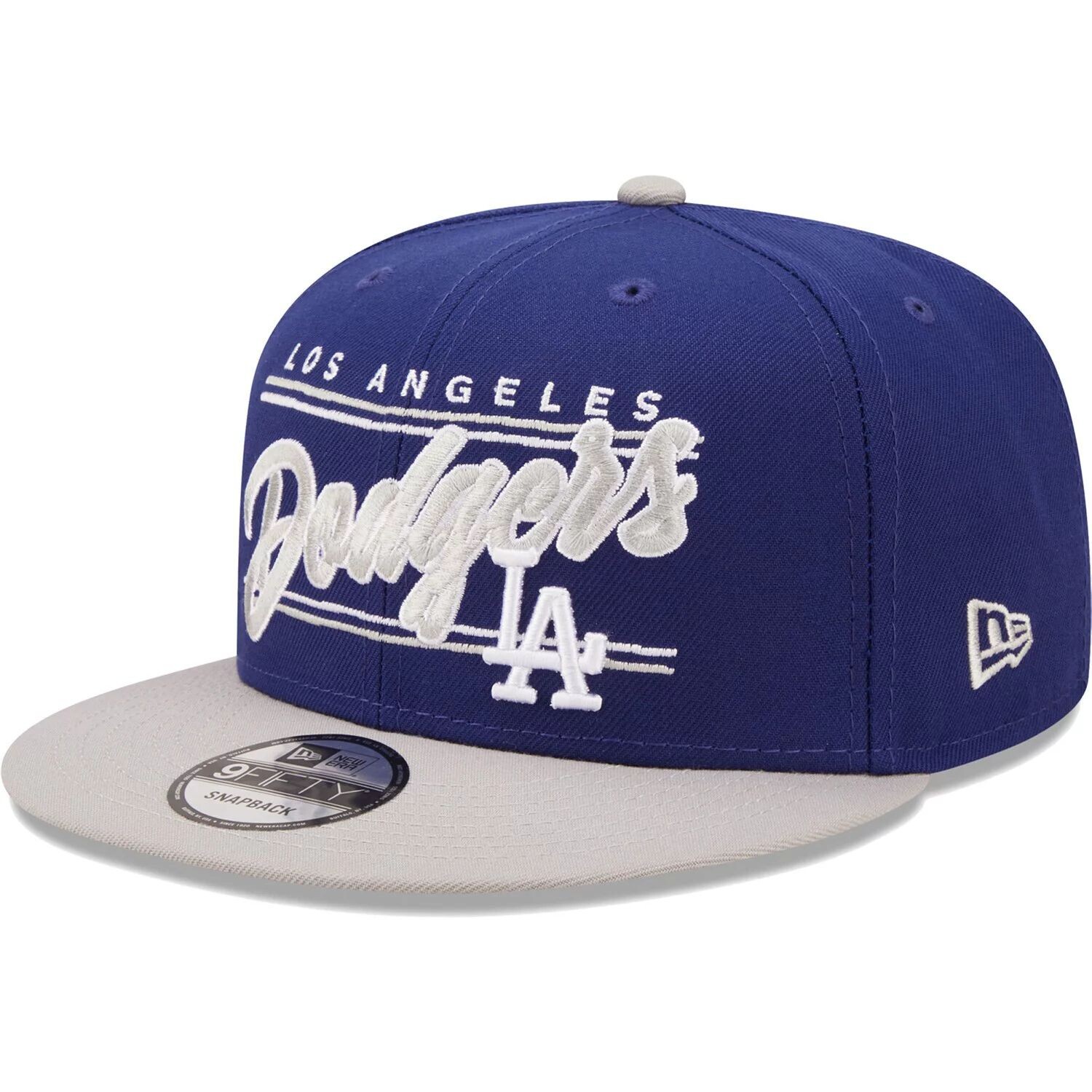

Мужская регулируемая бейсболка Snapback New Era Royal/серая Los Angeles Dodgers Team Script 9FIFTY