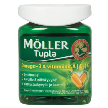 Витамины Möller A, D3, E Tupla, 100 капсул цена и фото