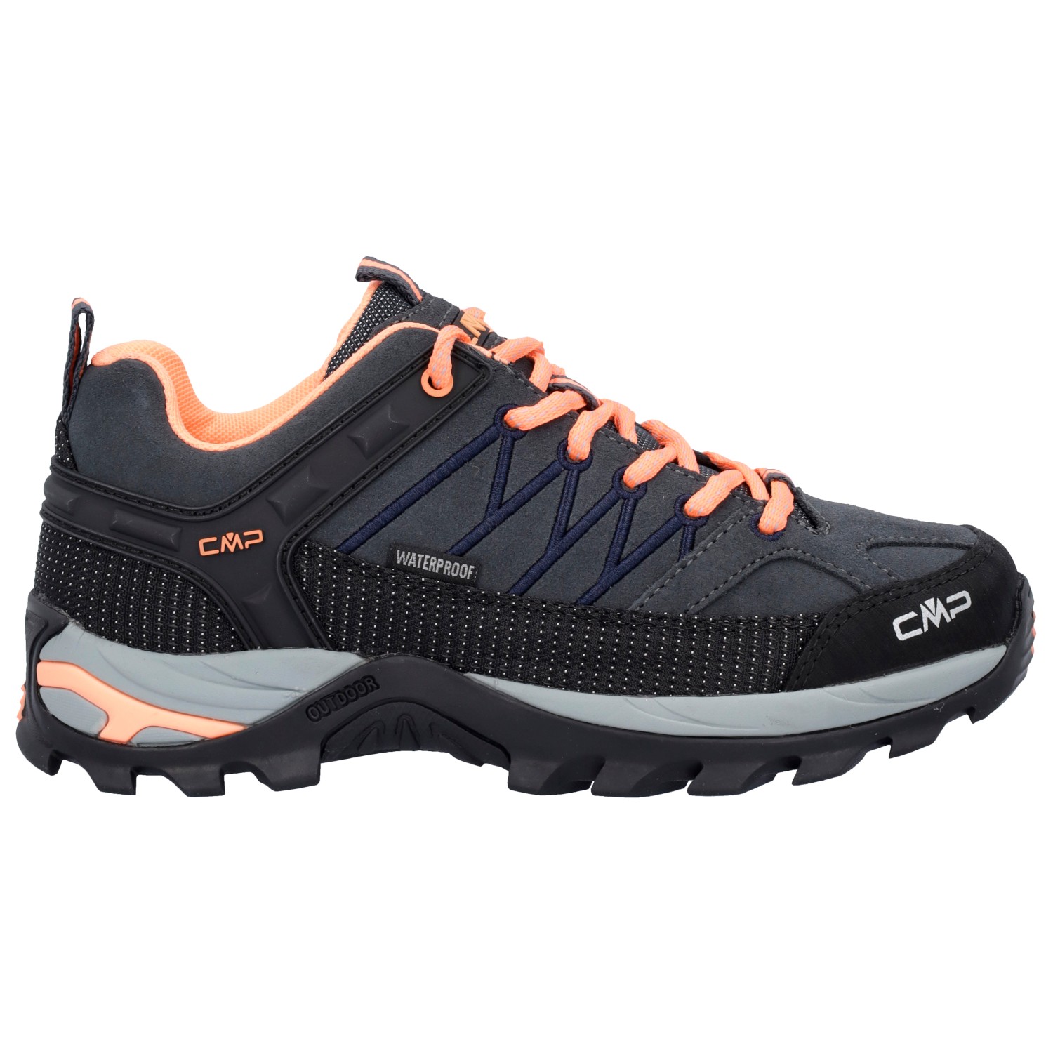 Мультиспортивная обувь Cmp Women's Rigel Low Trekking Shoes Waterproof, цвет Antracite/Sunrise