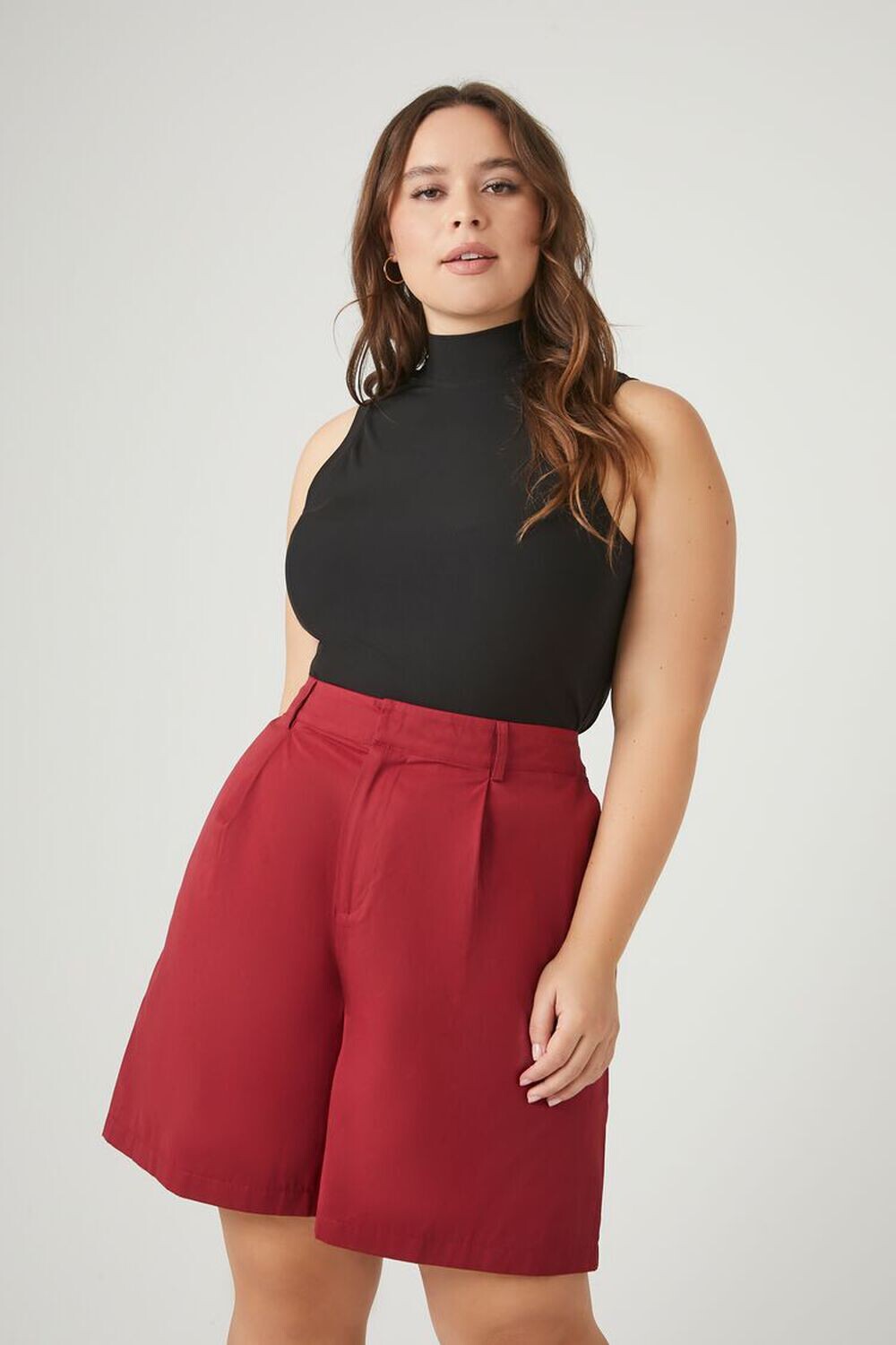 

Брюки больших размеров Forever 21, бордовый, Красный