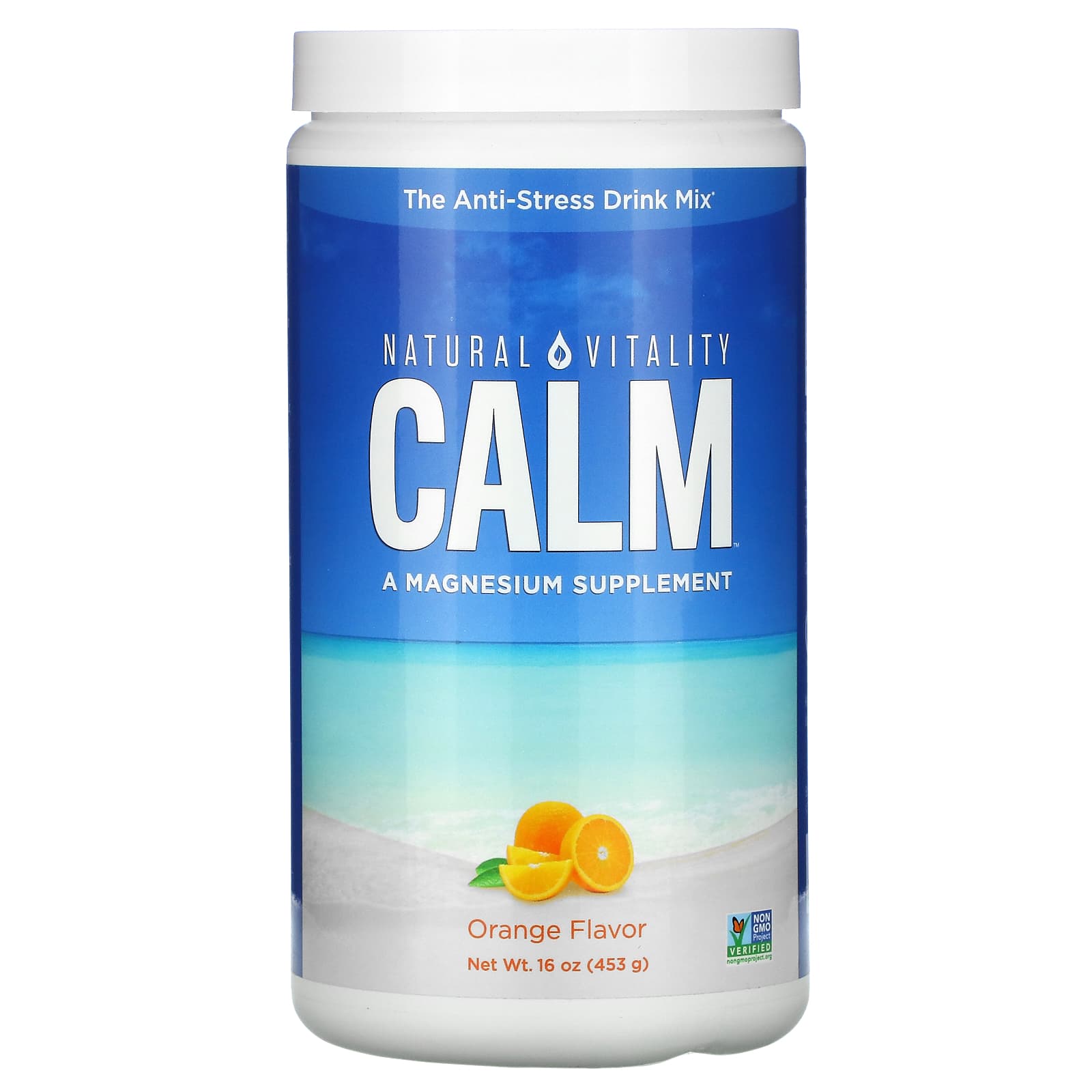 

CALM, смесь для приготовления антистресс-напитка, апельсин, 453 г (16 унций), Natural Vitality