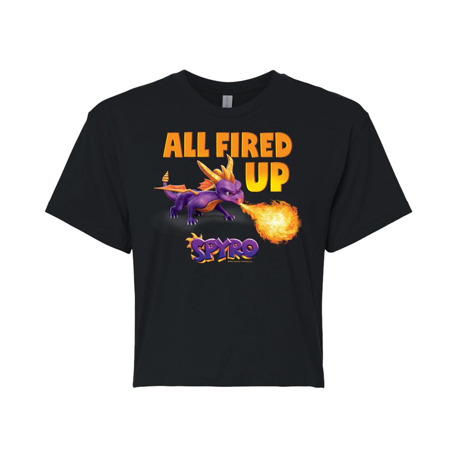 Укороченная футболка с рисунком Spyro для юниоров All Fired Up Licensed Character