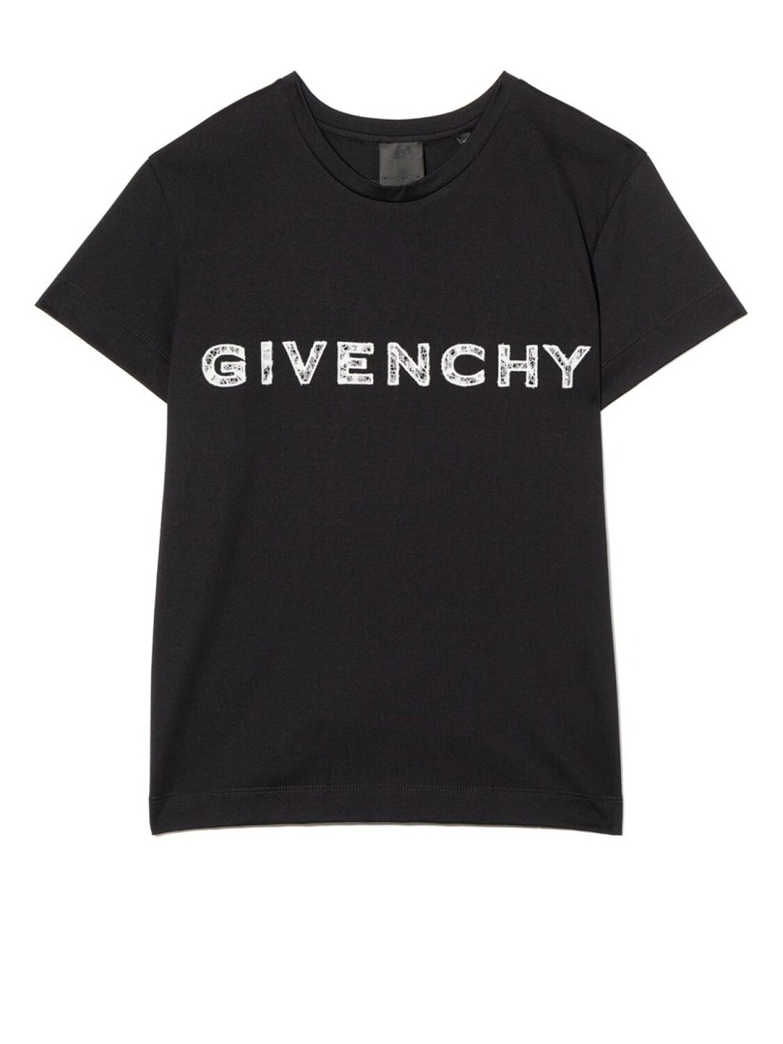 

Givenchy Kids футболка с вышитым логотипом, черный