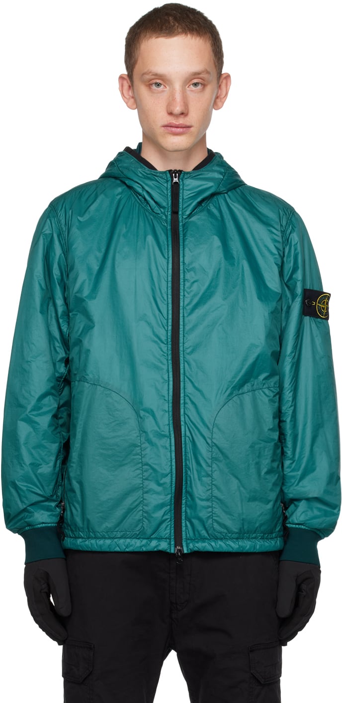 

Зеленая компактная куртка Stone Island, Зеленый