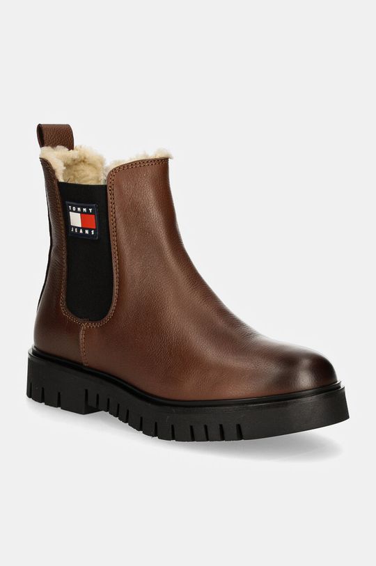 

Кожаные ботильоны TJW CHELSEA BOOT WL Tommy Jeans, коричневый