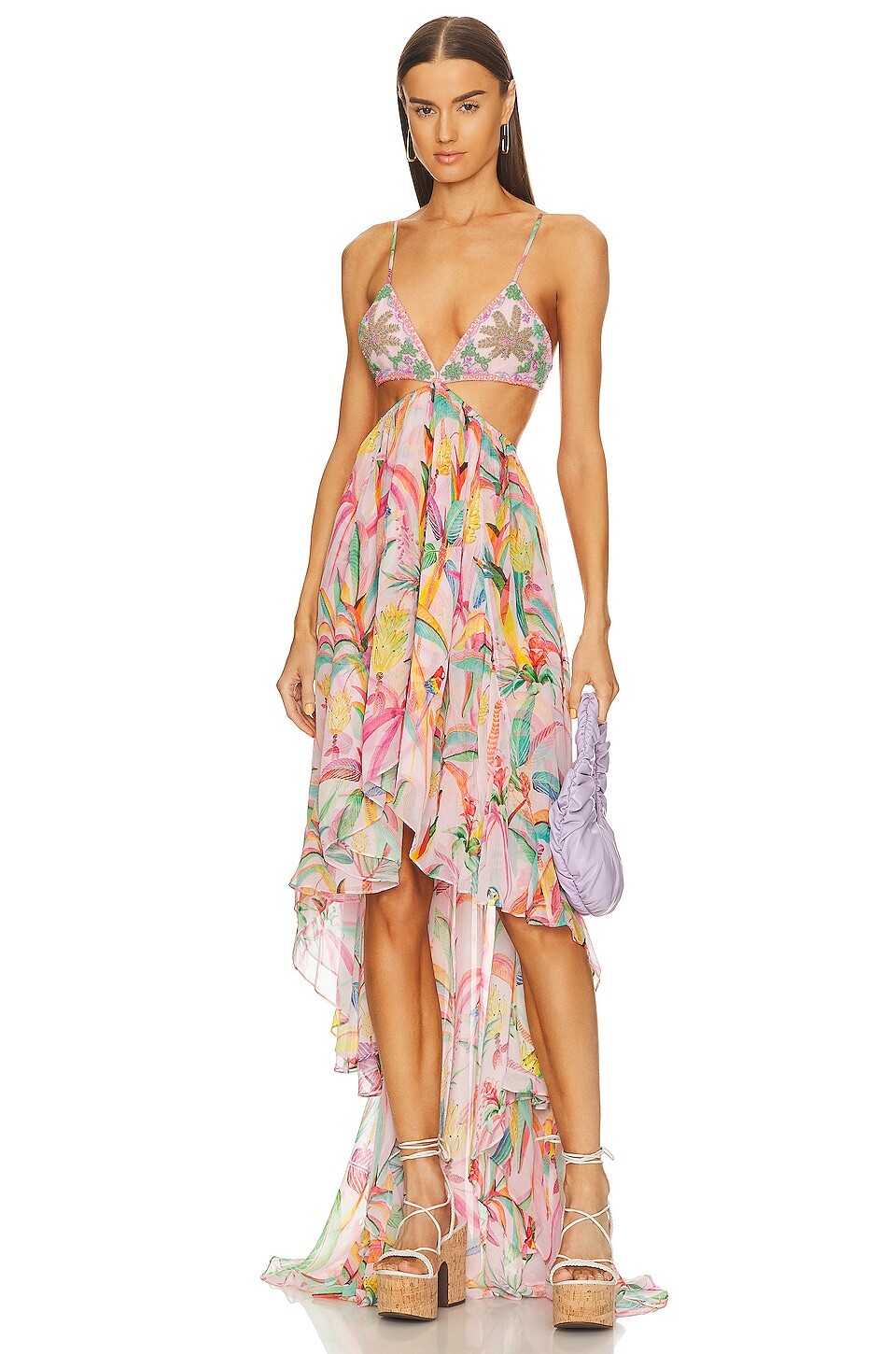 

Платье ROCOCO SAND Rio Beaded High Low, цвет Multicolor Tropical