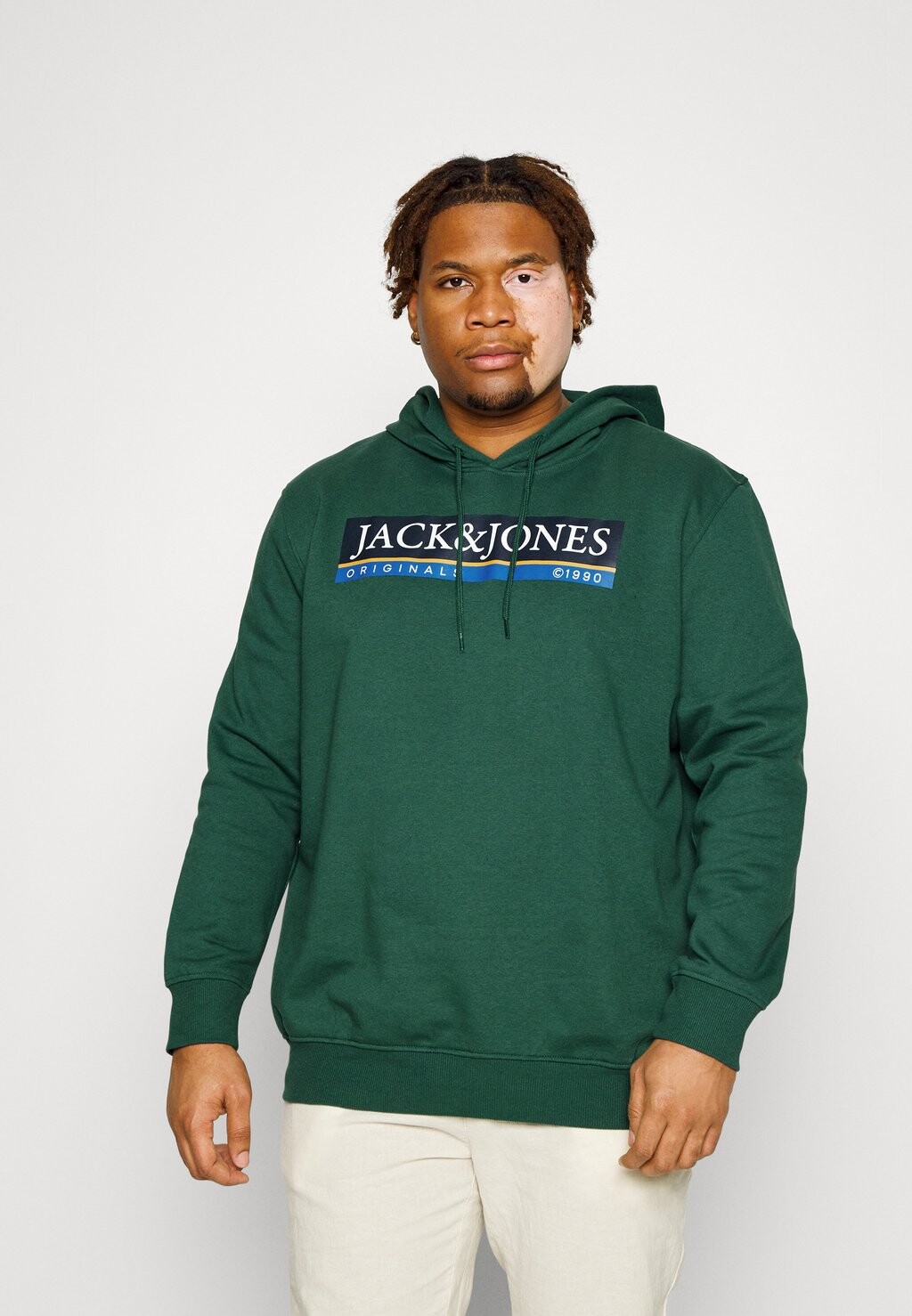 

Толстовка с капюшоном Jack & Jones Jorcodyy, зеленый для треккинга