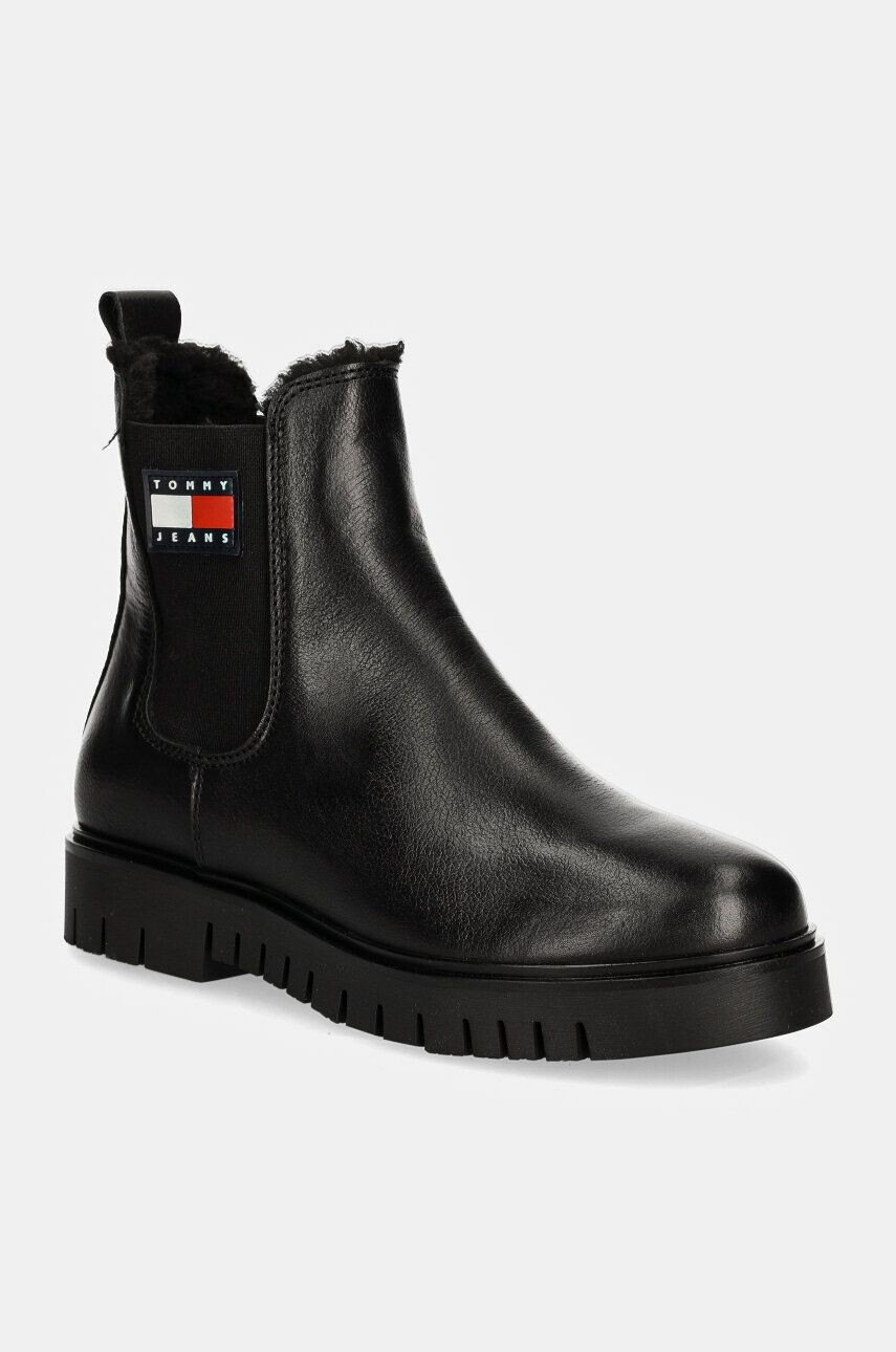 

Кожаные ботинки челси Tommy Jeans TJW CHELSEA BOOT WL, черный