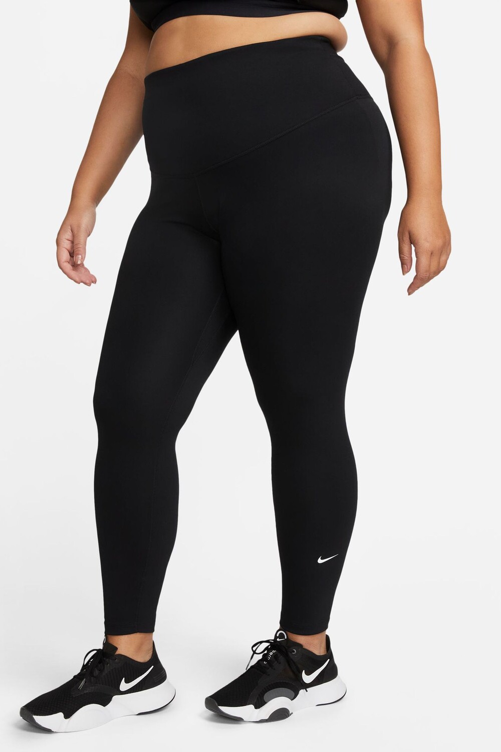 

Женская футболка Curve One Dri FIT с леггинсами Nike, черный