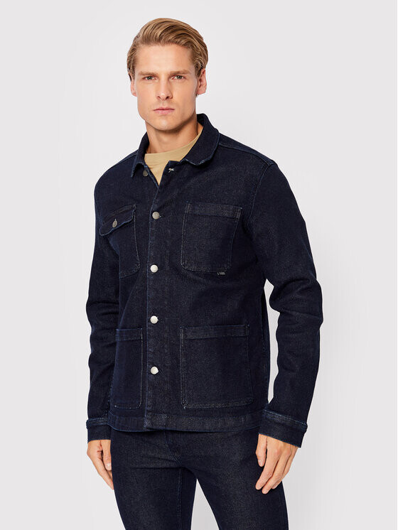 

Джинсовая куртка узкого кроя Casual Friday, синий