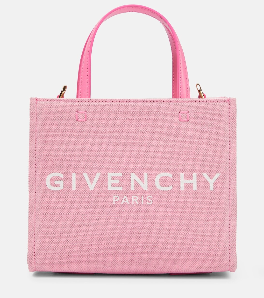 

Сумка-шопер G-Tote Mini из холщовой ткани Givenchy, розовый