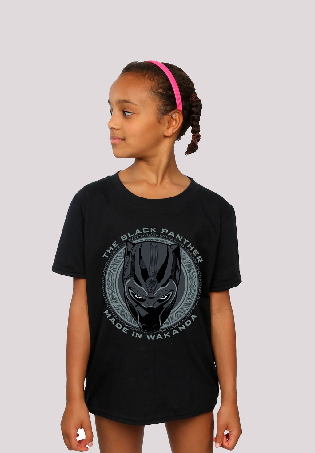 

футболка с принтом Marvel Black Panther Made In Wakanda Premium Superhelden Iron F4NT4STIC, черный