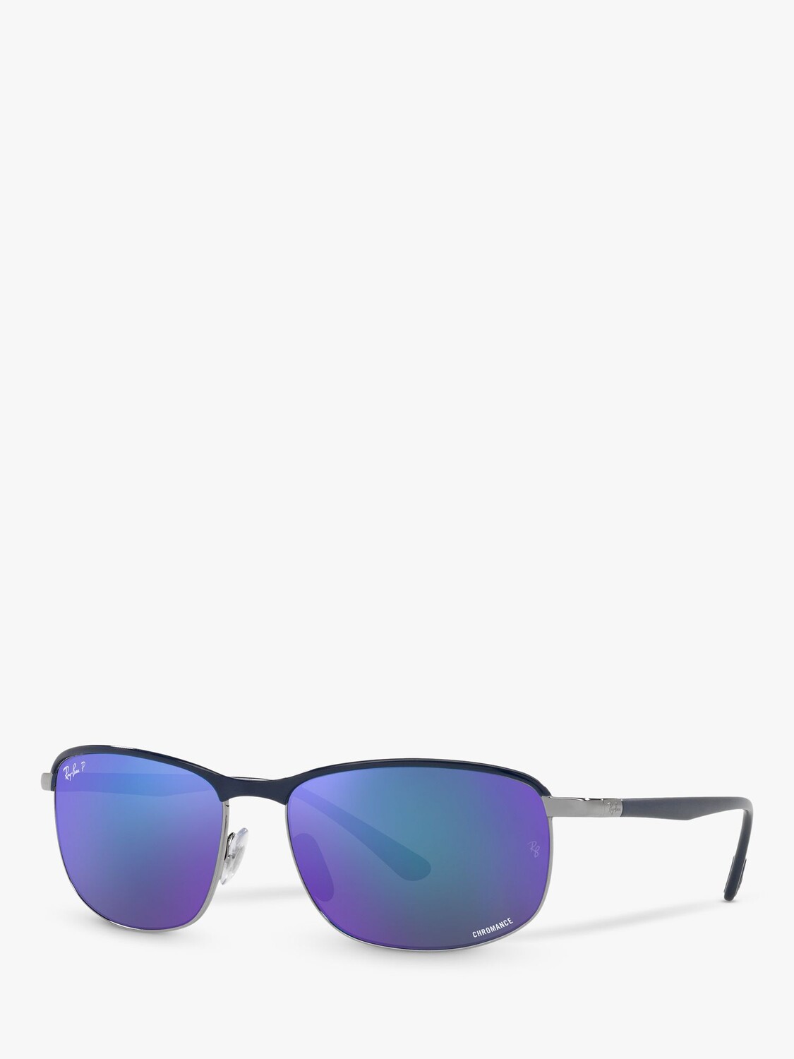 

RB3671CH Поляризованные солнцезащитные очки унисекс Ray-Ban, синий на металлическом цвете/синий зеркальный