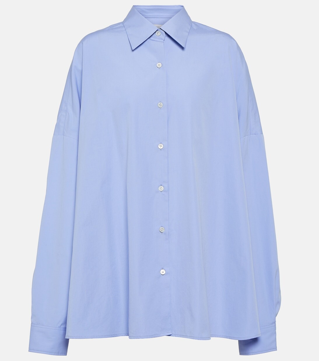 

Хлопчатобумажную рубашку Dries Van Noten, синий