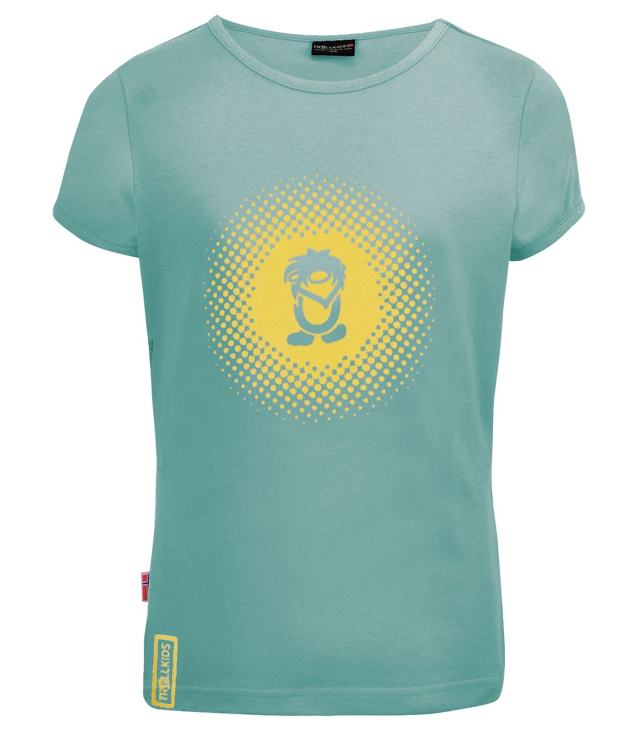

Толстовка Trollkids T Shirt Logo, цвет Gletschergrün/Limonade