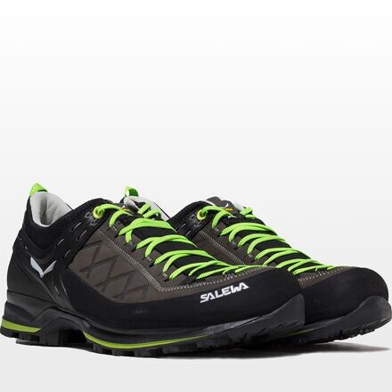 

Кожаные походные кроссовки Mountain Trainer 2 мужские Salewa, цвет Smoked/Fluo Green
