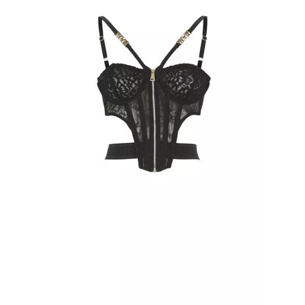 

Футболка lace top Versace Jeans Couture, черный
