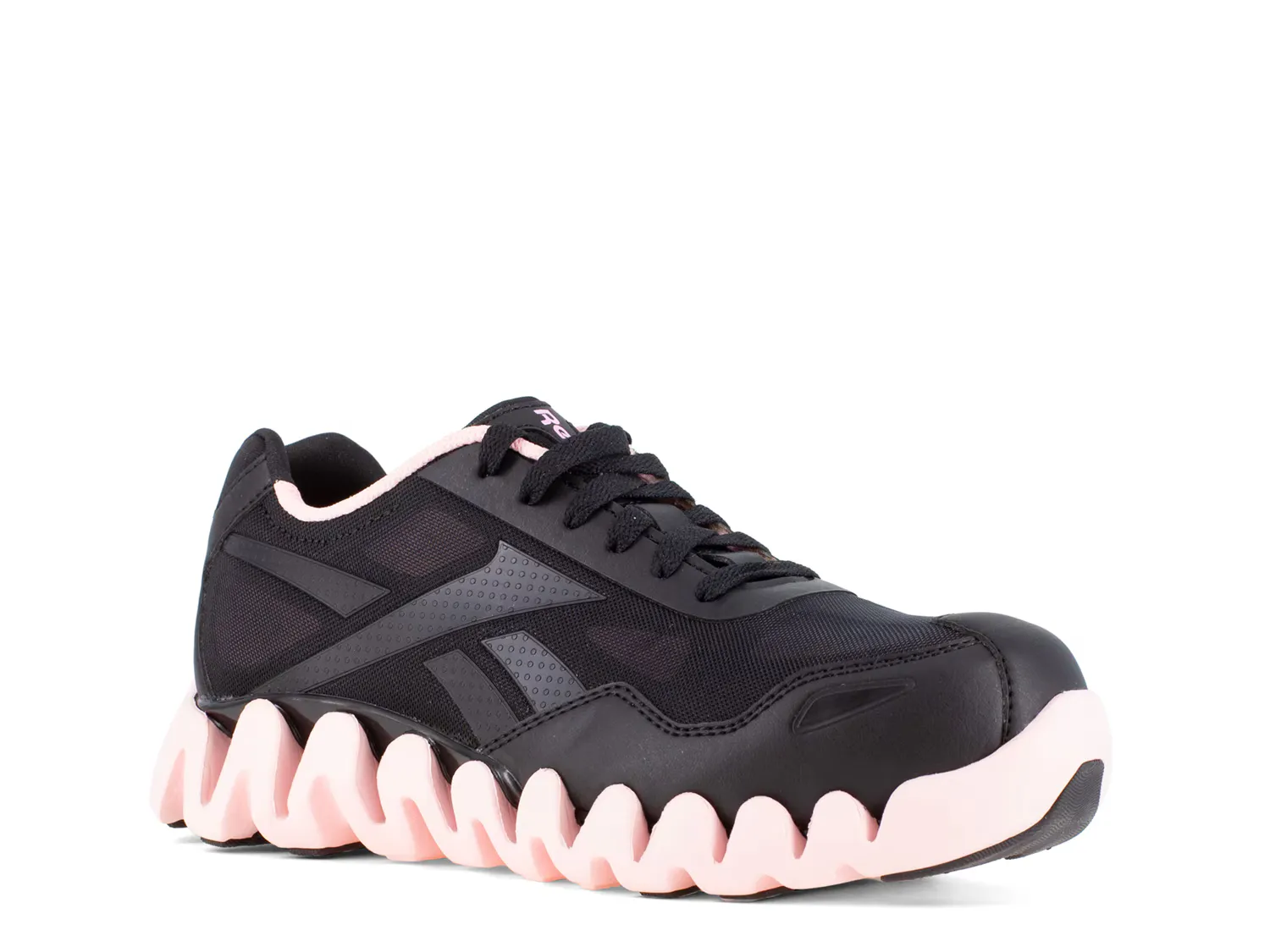 

Кроссовки Zig Pulse Composite Toe Work Sneaker Reebok Work, черный/розовый