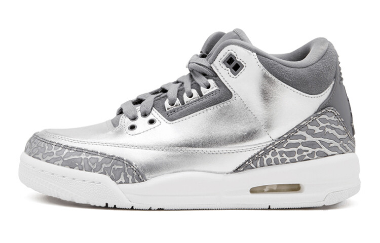 

Air Jordan 3 Vintage баскетбольные кроссовки Хром/Холодный серый/Белый/Серебристый металлик
