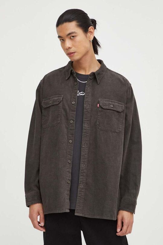 

Хлопчатобумажную рубашку Levi's, серый